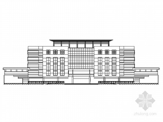 移动通信大楼建筑施工图资料下载-某六层办公大楼建筑施工图
