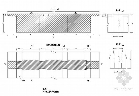 预制T梁现浇资料下载-预制T形梁现浇连续段一般构造节点详图设计