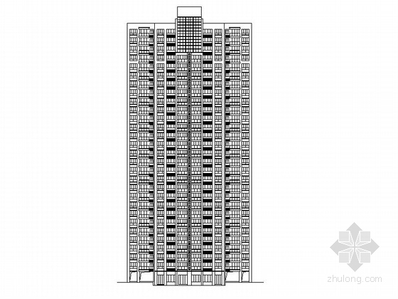 高层板式dwg资料下载-[湖南]高层框架剪力墙结构板式住宅建筑施工图
