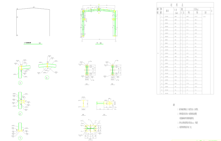 单层钢结构厂房设计（含计算书，全套图纸）_2