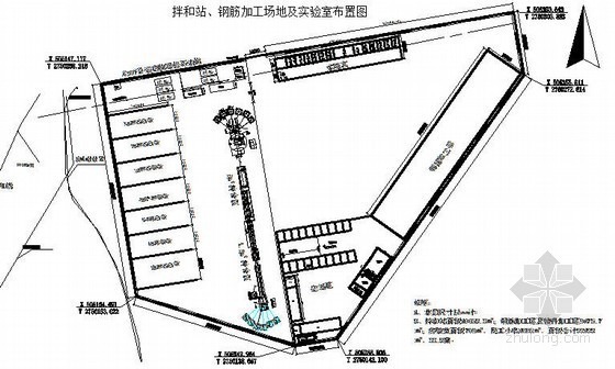 民工宿舍布置图资料下载-跨海大桥工程大临平面布置图