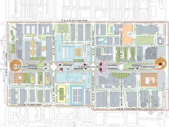 绿化立体景观资料下载-[深圳]国际化生态立体城市街道改造景观设计方案（双语方案)