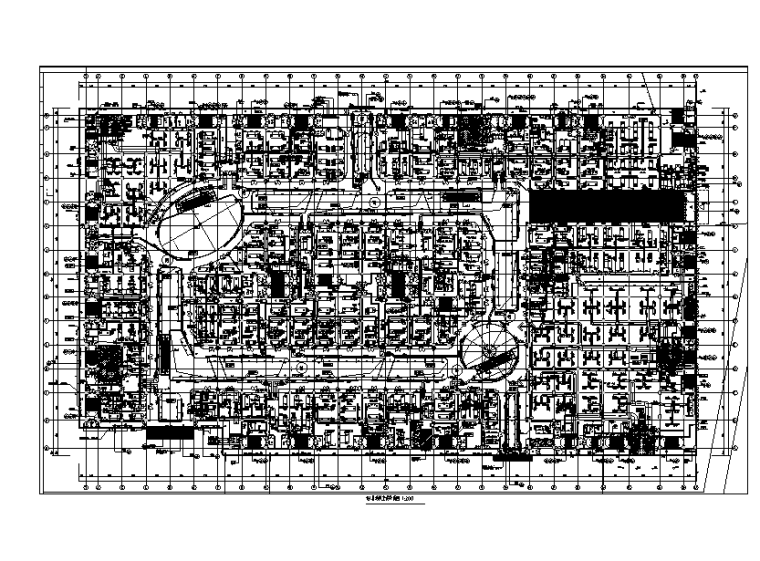 一套洗浴中心平面图资料下载-甘肃万达广场暖通施工平面图