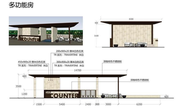 ​[知名景观公司]米色典雅某样板房居住区景观方案文本（包含PDF+23页）-多功能房间