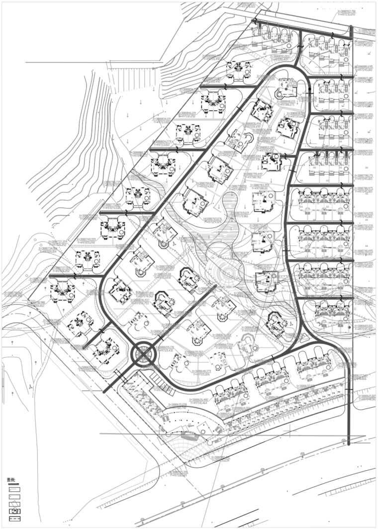 别墅区规划方案设计总平面图纸（CAD图纸）-屏幕快照 2018-09-06 下午4.52.05