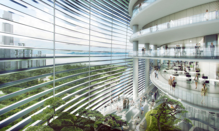 办公楼绿色建筑设计资料下载-[深圳]软件科技园绿色节能办公楼