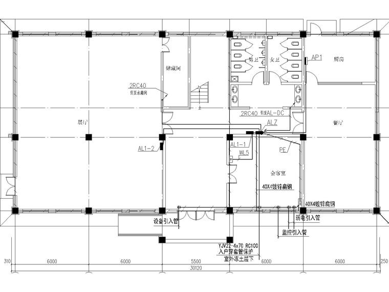 [北京]光翌实业红辐源生产基地项目办公楼结构电气设计-办公楼电图-Model7.jpg