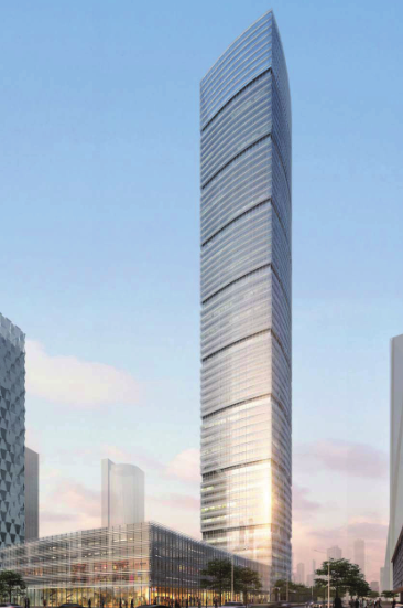 [北京]绿地集团超高层办公商务中心规划设计（含模型、CAD文件）-627地块方案一效果图