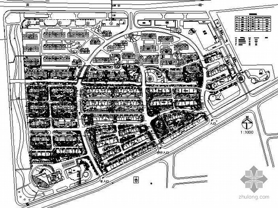 无锡恒隆广场平面图资料下载-无锡某镇拆迁安置房绿化设计平面图