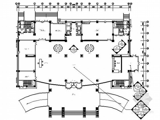卫生间平立面设计资料下载-[江苏]某开发大厦门厅及卫生间施工图