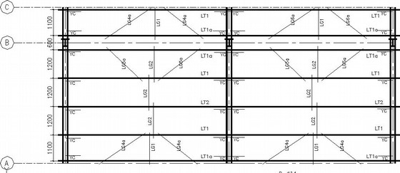 钢筋笼加工棚平面布置资料下载-仓储-加工棚混合结构施工图