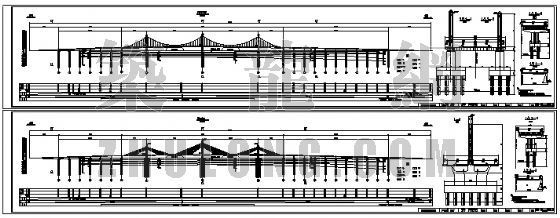 建设项目设计总体方案资料下载-自锚式悬索桥总体方案cad详图设计
