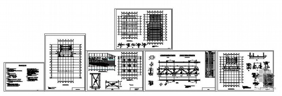 亚克力吊顶安装图资料下载-某演播大厅设备检修马道及吊顶钢结构图
