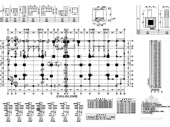 [大厦]30层框支剪力墙带转换层结构图-桩位图