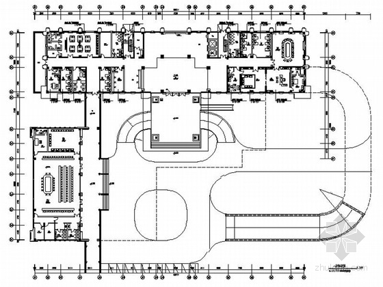 区办公楼室内施工图纸资料下载-[江西]党政机关核心区办公楼室内装修施工图（含高清效果图）