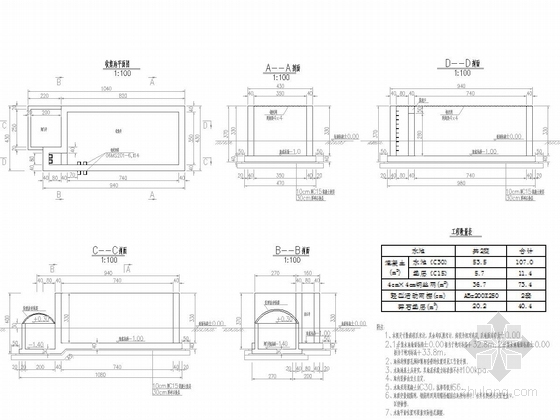 60+105+60m三向预应力变截面连续箱梁桥施工图221张（桥宽30米 含等高度箱梁）-桥面排水设施构造图