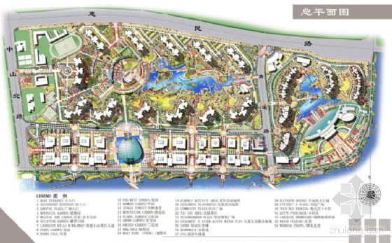 南京河道景观设计资料下载-[南京]某居住新城环境景观设计方案