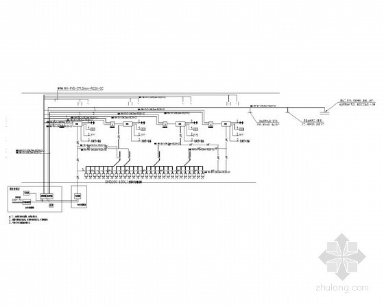 档案馆库房改扩建项目消防工程施工图纸-气体启动系统接线示意图 