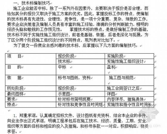 商务标标书编制系统资料下载-铁路工程技术标与商务标编制技巧