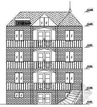 农村砖混结构自建房资料下载-新农村自建房建筑结构图纸