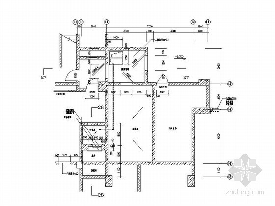 小区cad地下资料下载-[温州]安居工程某小区地下室人防口部详图