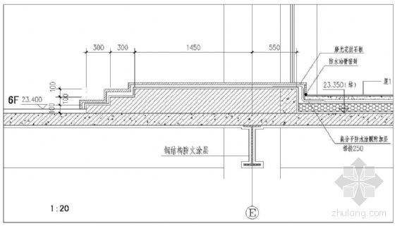 屋面结构工程规范资料下载-钢结构屋面节点-上人屋面1