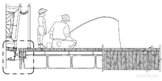 垂钓建筑资料下载-某垂钓平台详图