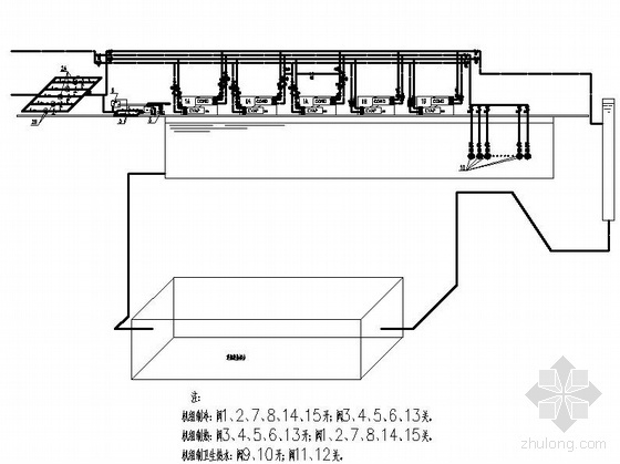 水源热泵系统设计资料下载-某小区水源热泵机房图