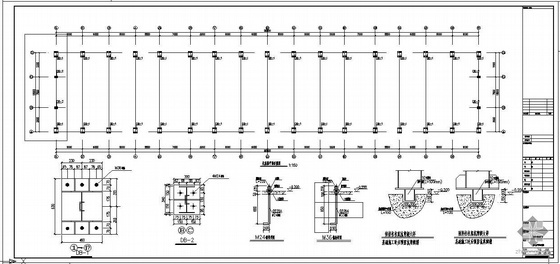 18米钢屋架结构图资料下载-某公司18米跨门刚厂房结构图