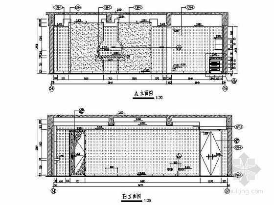 酒店首层商务中心及化妆间施工图- 