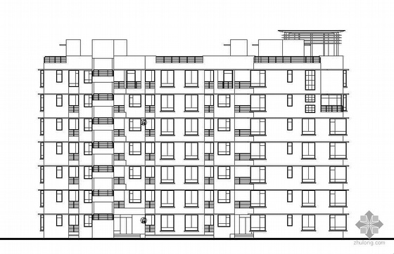 四层住宅带效果图资料下载-[深圳]某花园小区建筑单体施工图带效果图