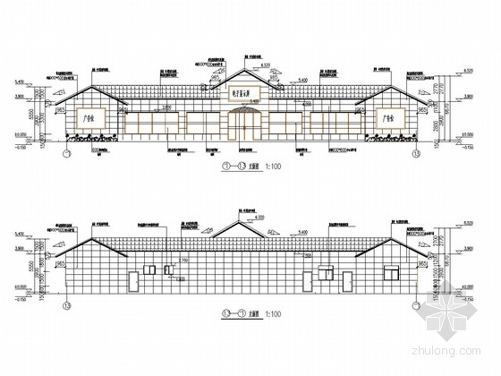 站厅层施工结构图资料下载-[长沙]一层框架结构加油站站房结构施工图（含建筑图 钢框架罩棚）