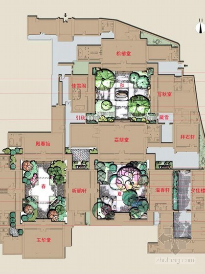 日式家装概念设计方案资料下载-会所景观概念设计方案