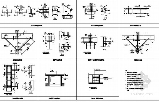 外墙门节点资料下载-2X24米跨门式刚架厂房围护结构节点构造详图