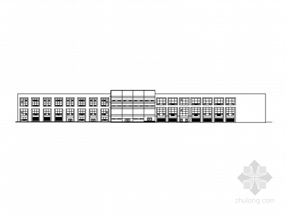 湖南建筑设计院资料下载-[长沙]4层现代风格文化产业基地建筑施工图（知名设计院）