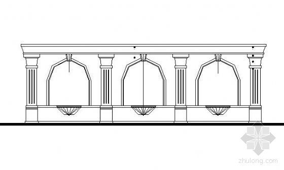 柱子结构详图资料下载-影墙及柱廊结构详图