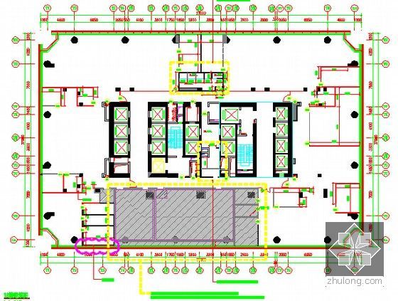 [广东]2015年办公楼及机房装修安装工程量清单及工艺技术(含施工图纸)-砌筑平面图