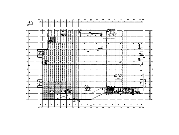 建筑施工图设计超市资料下载-钢框架超市+钢混框架汽车坡道结构施工图