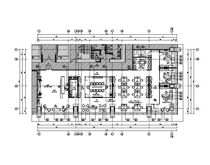 流线室内设计资料下载-[天津]简约派精装办公空间室内设计施工图（含方案和效果图）