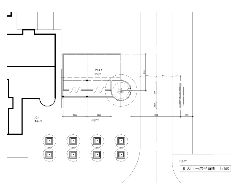 公园入口大门设计施工图（46套）-公园大门入口设计施工图（46套）012