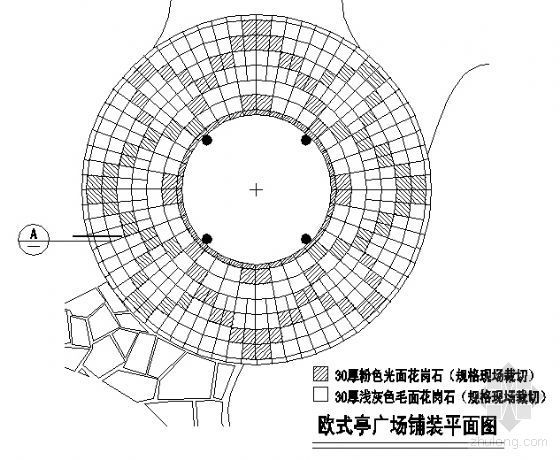 粤剧博物馆用地平面图资料下载-铺地平面图7