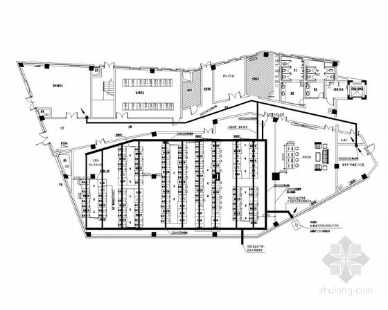 指挥会议系统资料下载-[长沙]大型数字服务中心智能化系统施工图纸79张（地下三层）