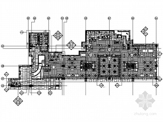 [贵阳]现代五星级酒店全日制餐厅装修图（含效果图物料）