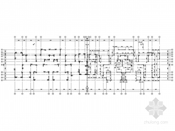 26层剪力墙住宅结构施工图(两栋含PKPM计算文件)-墙柱定位配筋图 