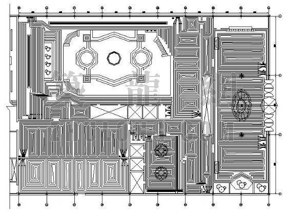 洗浴中心装修设计图资料下载-北京某洗浴中心地板辐射采暖设计图