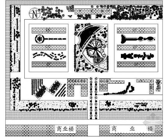 180平住宅平面图资料下载-某学校新区住宅绿化平面图