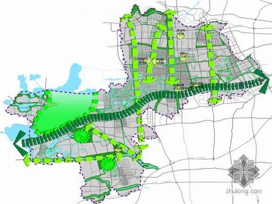 文化城区概念性规划资料下载-2008上海青浦某城区概念性城市国际竞赛设计资料