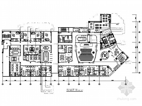 住宅电梯大堂电气图资料下载-[深圳]市级现代名城住宅管理现代办公室装修设计施工图（含电气及暖通图） 