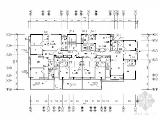 五层商业住宅建筑图纸资料下载-[河南]1.2万平米商业住宅给排水施工图