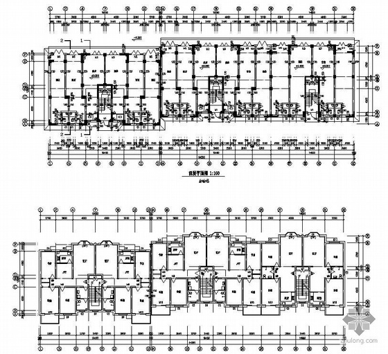 底框托墙梁资料下载-某1托5底框结构住宅施工图(含结构模型)